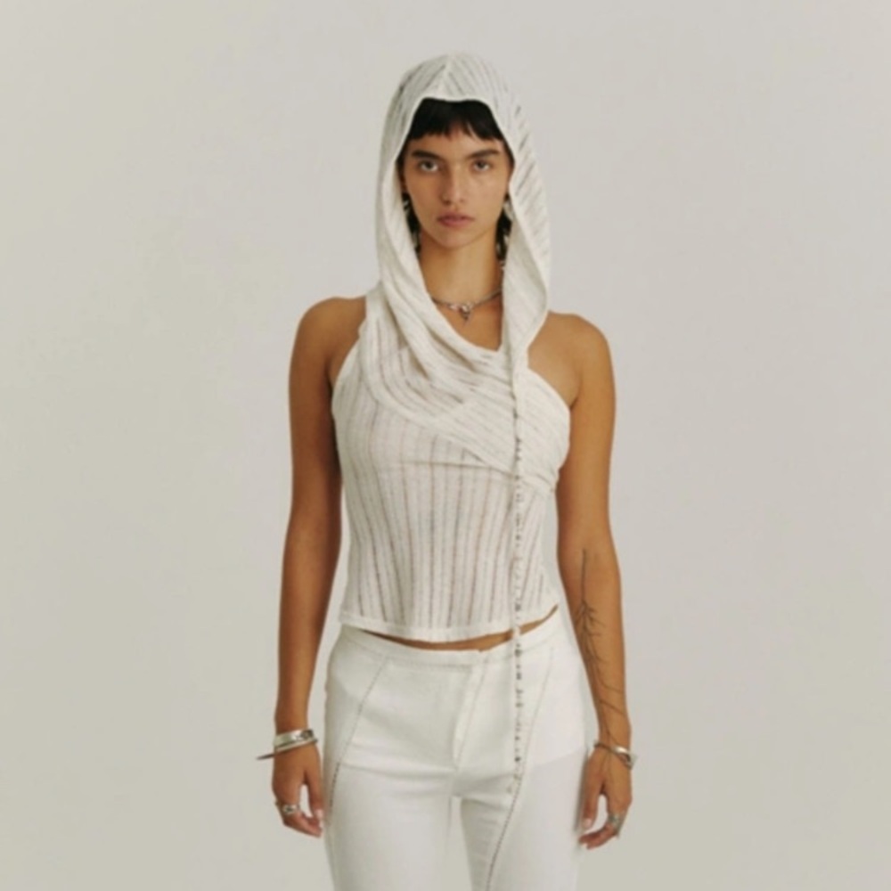 Hyein Seo hooded halter top